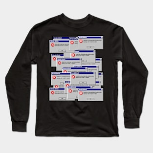 Virus image error Long Sleeve T-Shirt